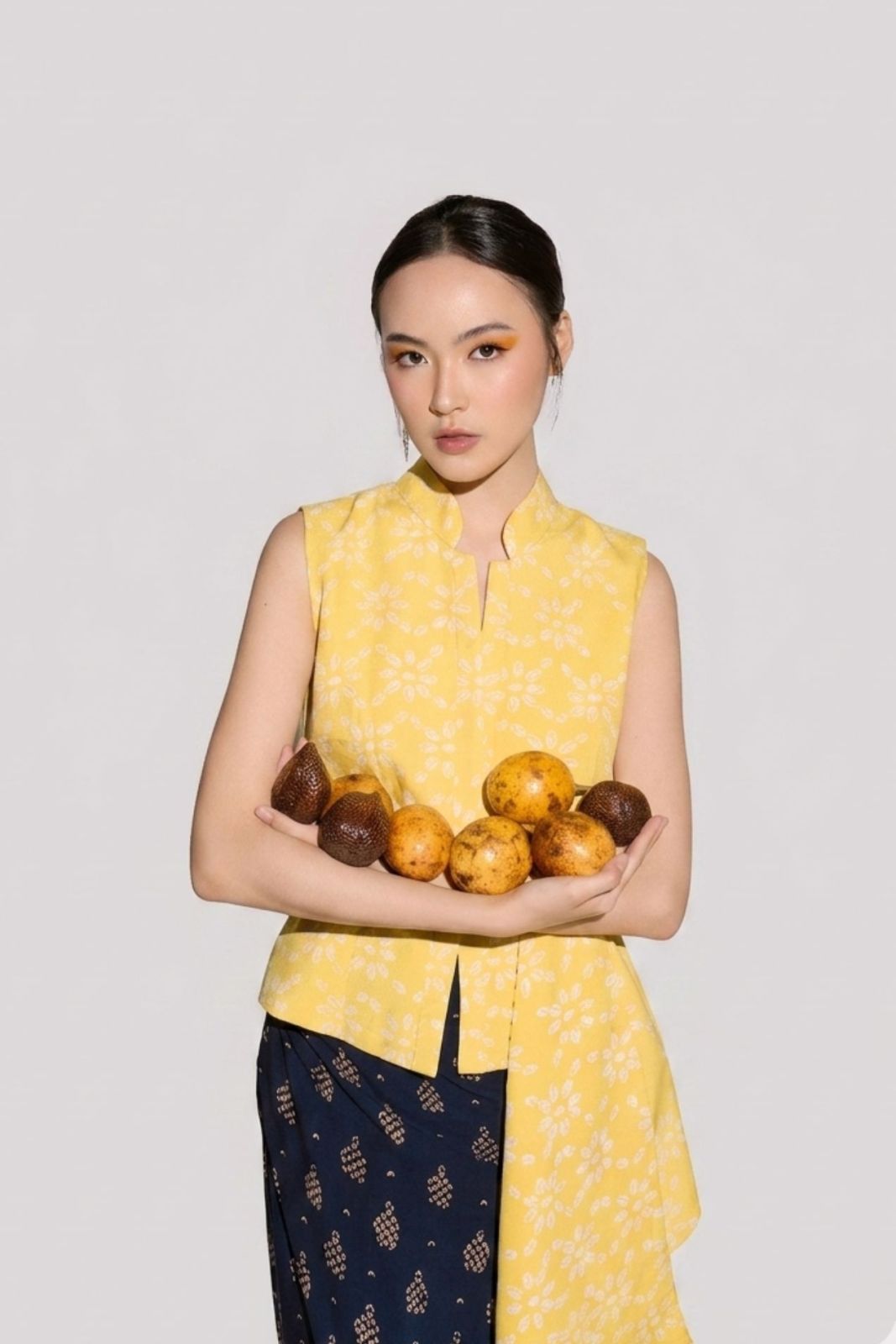 Yellow Saina Batik Top